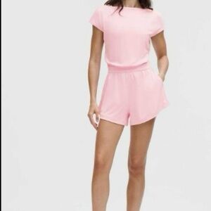 Lululemon Drapey Pink Softstreme Romper